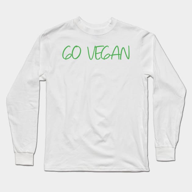 Go vegan Long Sleeve T-Shirt by zeevana